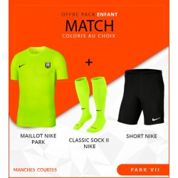 OFFRE PACK MATCH PARK VII ENFANT MANCHES COURTES