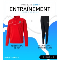 PACK TRAINING ENFANT PUMA TEAMRISE 1/4 ZIP